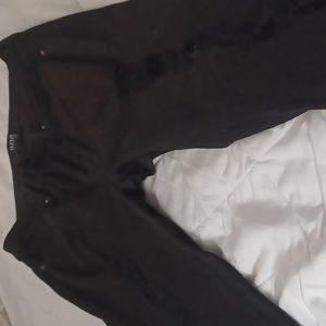 A.N.A. Distressed black jeans